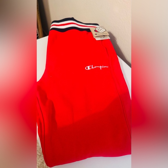 NWT Champion Reverse Weave Pant, Red Fleece, Joggers, Sweatpants, XLarge - Picture 5 of 14